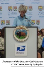 Secretary of the Interior Gale Norton